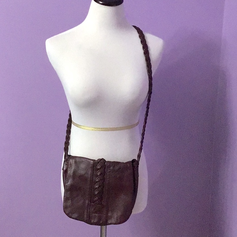 Genuine Leather Maroon Burgundy Saddle bag Crossbody Purse made in Mexico